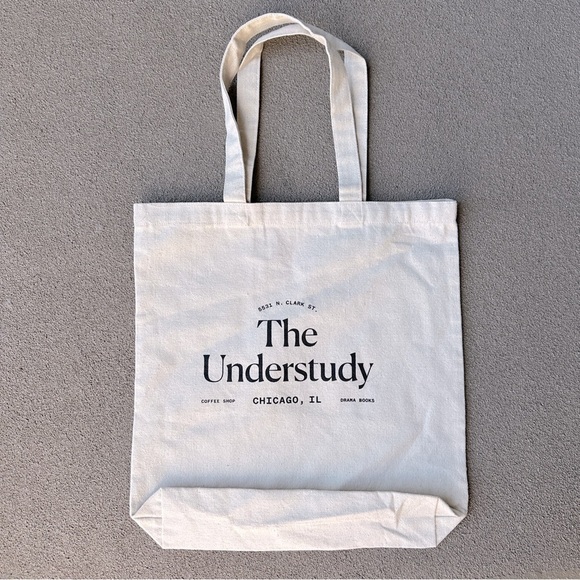 THE UNDERSTUDY Cream and Black Tote Bag - Picture 5 of 8
